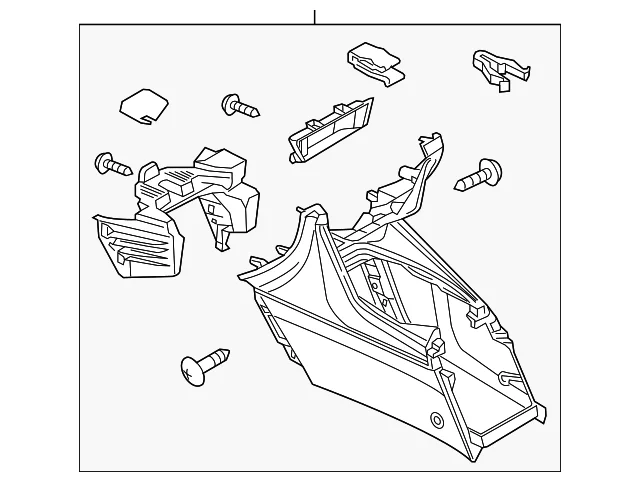 Center Console - Mazda (BHN2-64-420F-02)