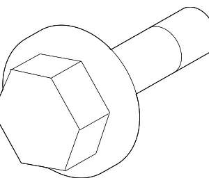 Latch Mount Bolt - Mazda (9XG1-20-50X7)