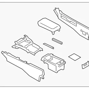Front Console - Mazda (BHPD-64-420-02)