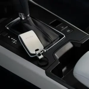 Leather Key Fob Cover - White - Mazda (C9N3-V0-450)