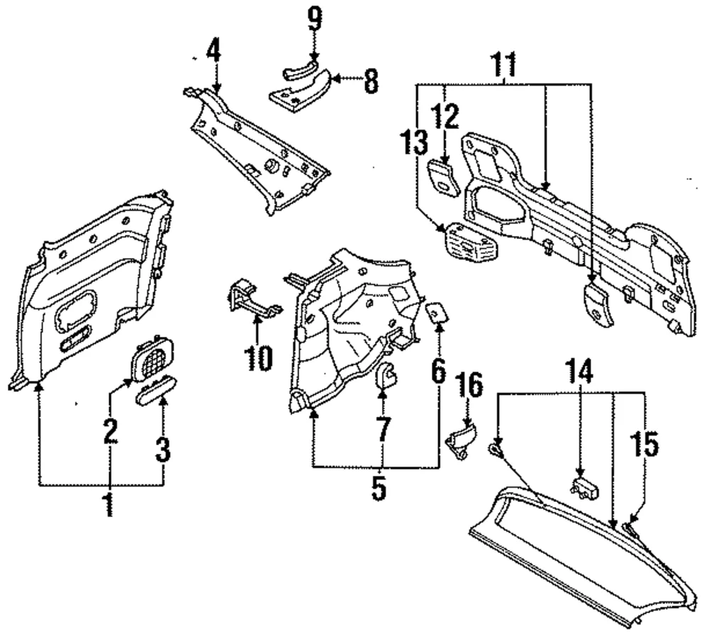 Trim Panel Assembly - Mazda (BR93-68-89XC-32)
