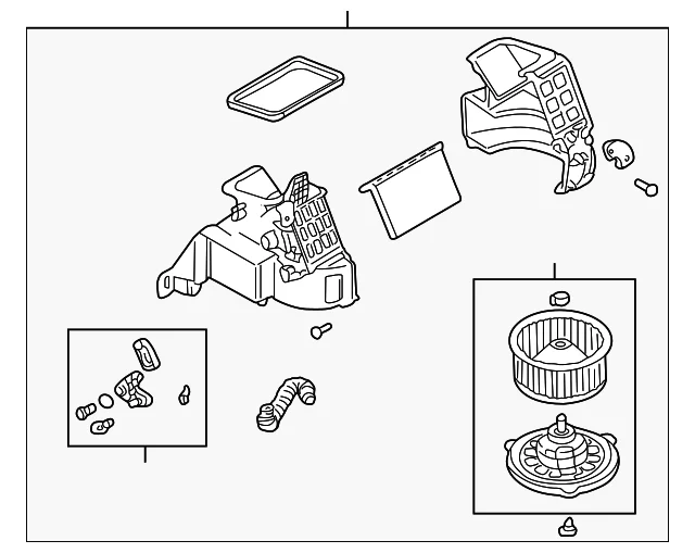 HVAC Blower Case Assembly - Mazda (BJ0E-61-140B)
