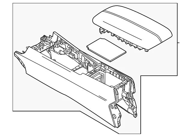 Center Console - Mazda (VC67-64-420B-02)