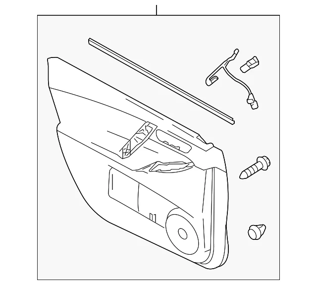 Door Interior Trim Panel - Mazda (BCS4-68-460M-31)