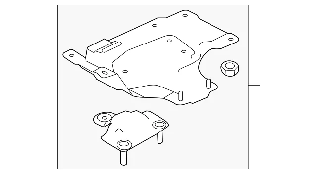 Vapor Canister Mount Bracket - Mazda (CG36-42-79X)