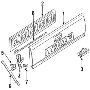 Handle - Mazda (UB41-65-750A)