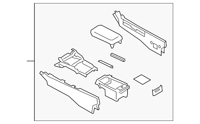 Center Console - Mazda (BDWP-64-420B-02)