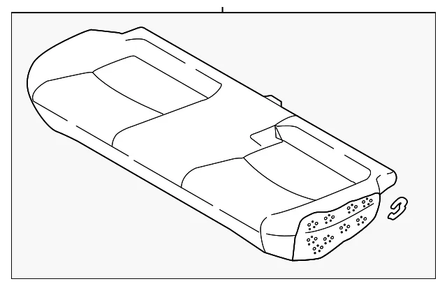 Seat Cushion Foam - Mazda (D11B-57-200B-39)