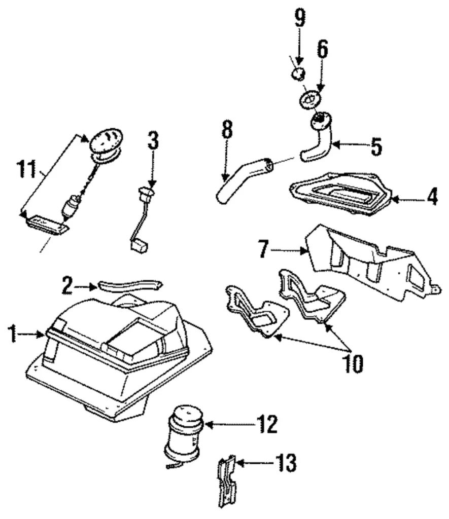 Vapor Canister Bracket - Mazda (B61P-13-960A)
