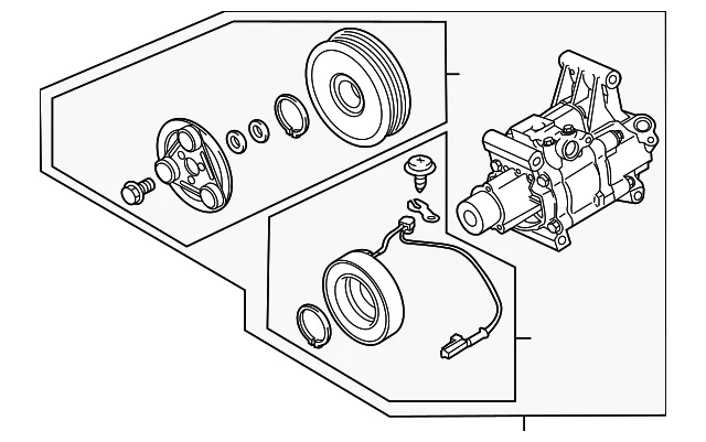A/C Compressor - Mazda (DRZ8-61-450)