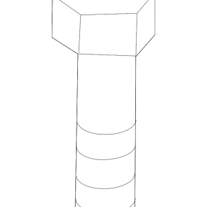 Air Filter Housing Bolt - Mazda (9946-50-635)
