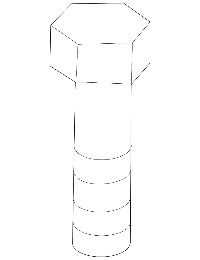 Air Filter Housing Bolt - Mazda (9946-50-635)