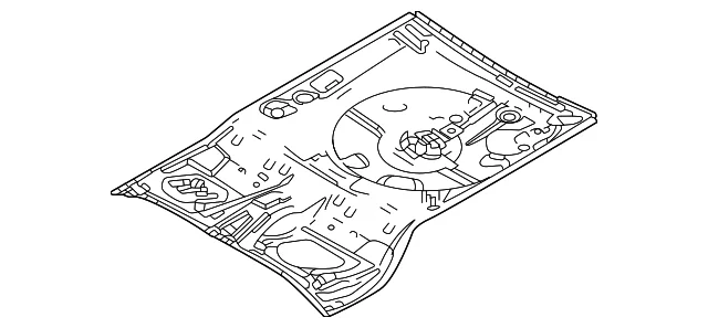 Pan Floor Rear - Mazda (DGY9-53-70XA)