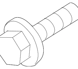 Tensioner Bolt - Mazda (9XF0-03-107L)