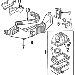 Duct - Mazda (ZZM3-13-225)