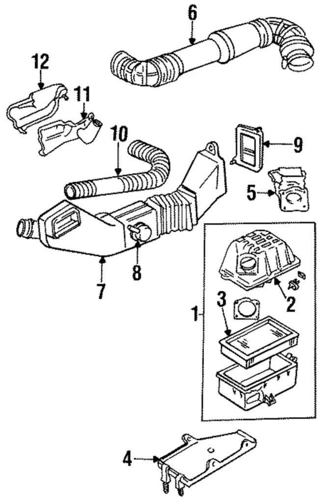 Duct - Mazda (ZZM3-13-225)
