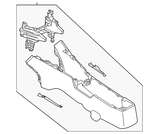 Center Console - Mazda (D10V-64-420D-02)