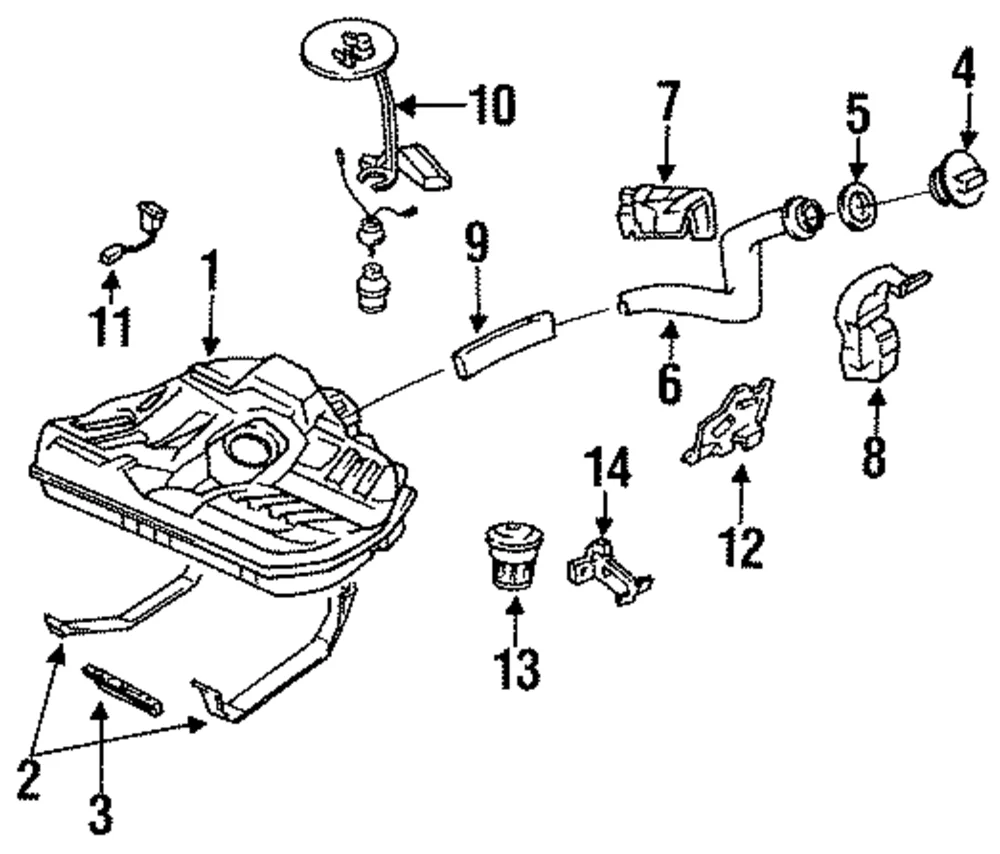 Fuel Tank Filler Neck - Mazda (BR93-42-210E)