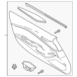 Door Interior Trim Panel - Mazda (ND6T-68-420A-3M)