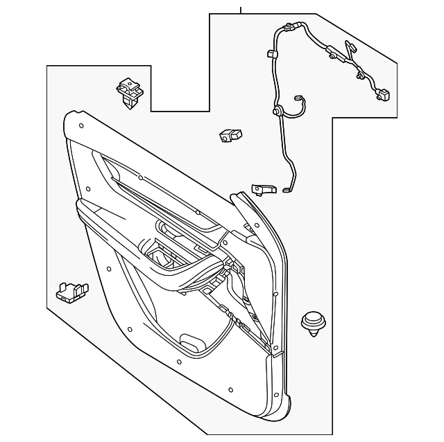Trim(L) Door - Mazda (KSW8-68-450F-23)