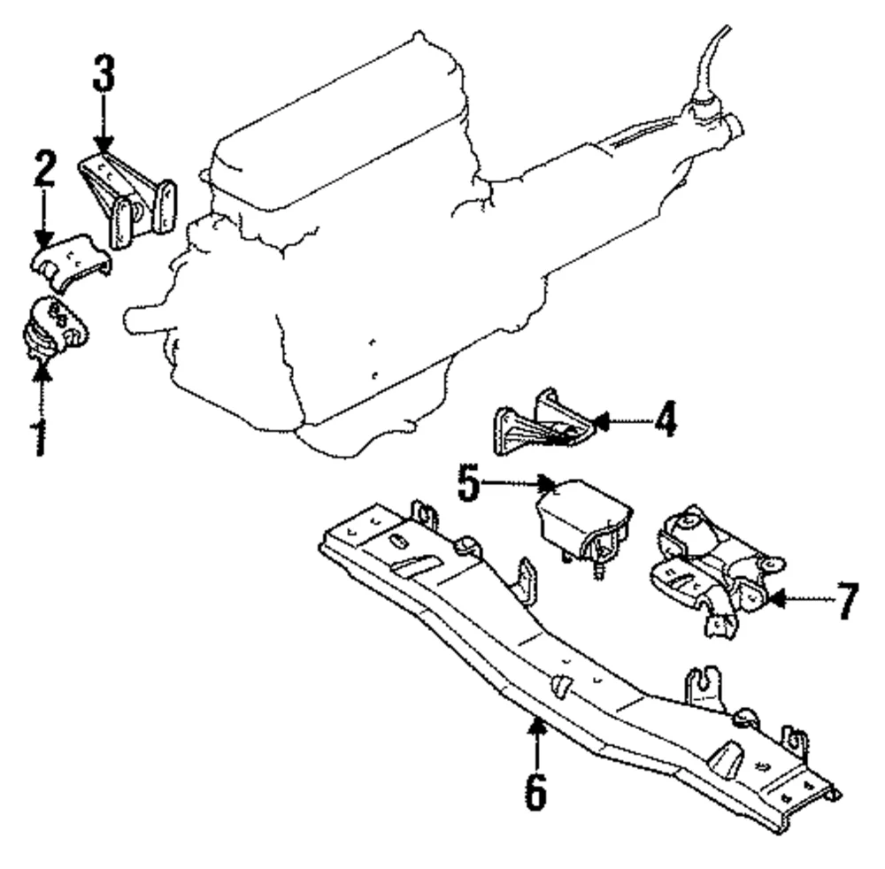 Motor Mount Bracket - Mazda (UC86-39-031)