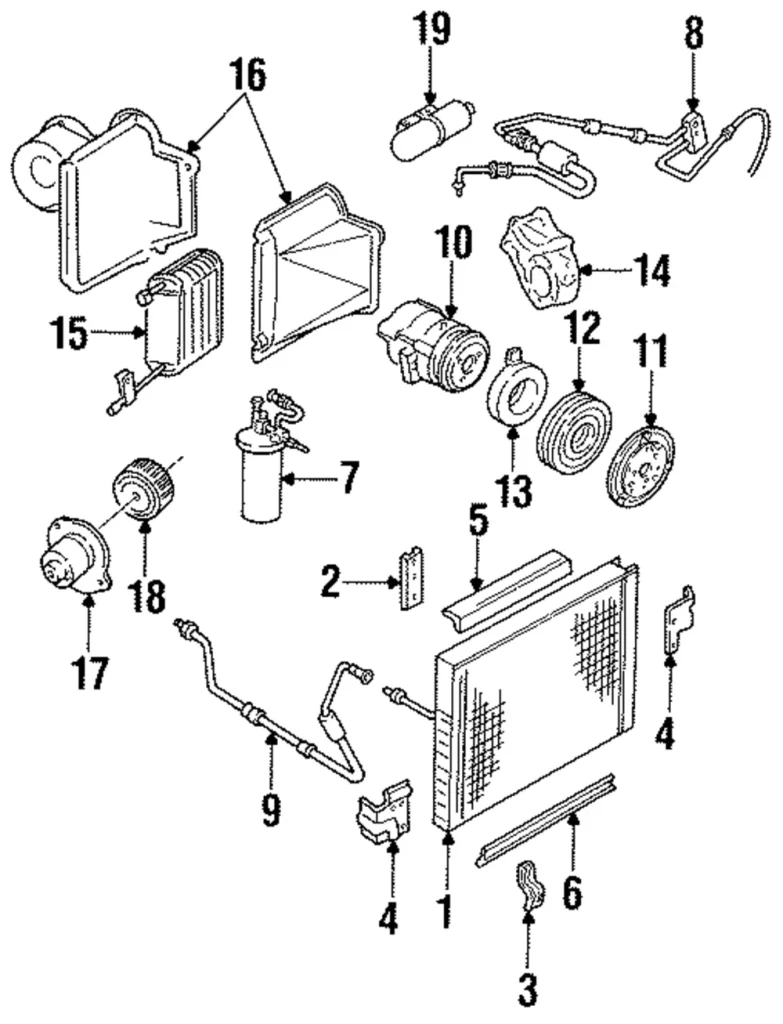 A/C Condenser - Mazda (ZZM0-61-480)