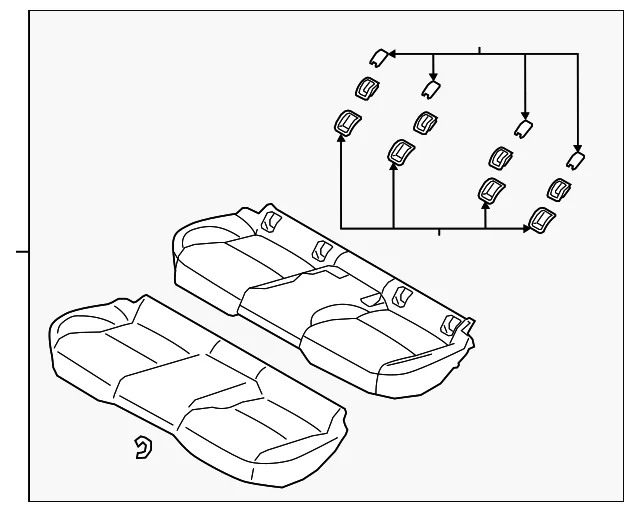 Seat Cushion Foam - Mazda (BDTS-57-200H-02)