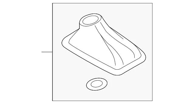 Automatic Transmission Shift Lever Boot - Mazda (BJS9-64-330)