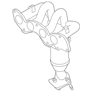 Catalytic Converter With Integrated Exhaust Manifold - Mazda (ZZCB-20-50X)