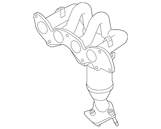 Catalytic Converter With Integrated Exhaust Manifold - Mazda (ZZCB-20-50X)