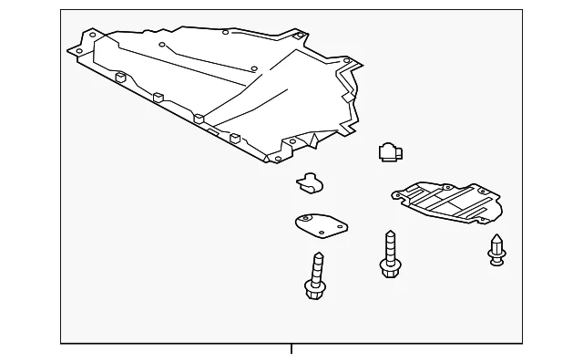Radiator Support Splash Shield - Mazda (B61K-56-110A)