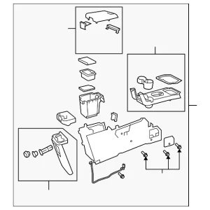 Seat Console - Mazda (ZZEA-64-410-05)
