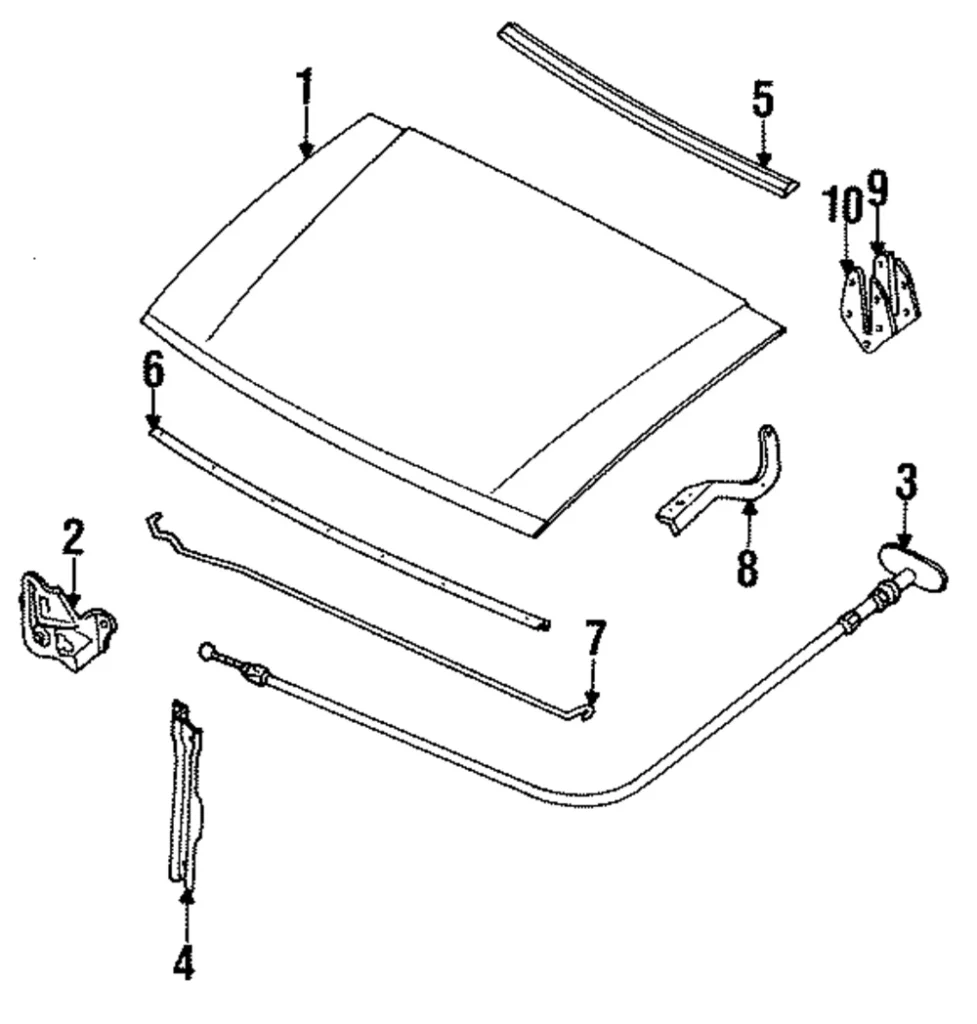 Hood - Mazda (UB82-52-310)