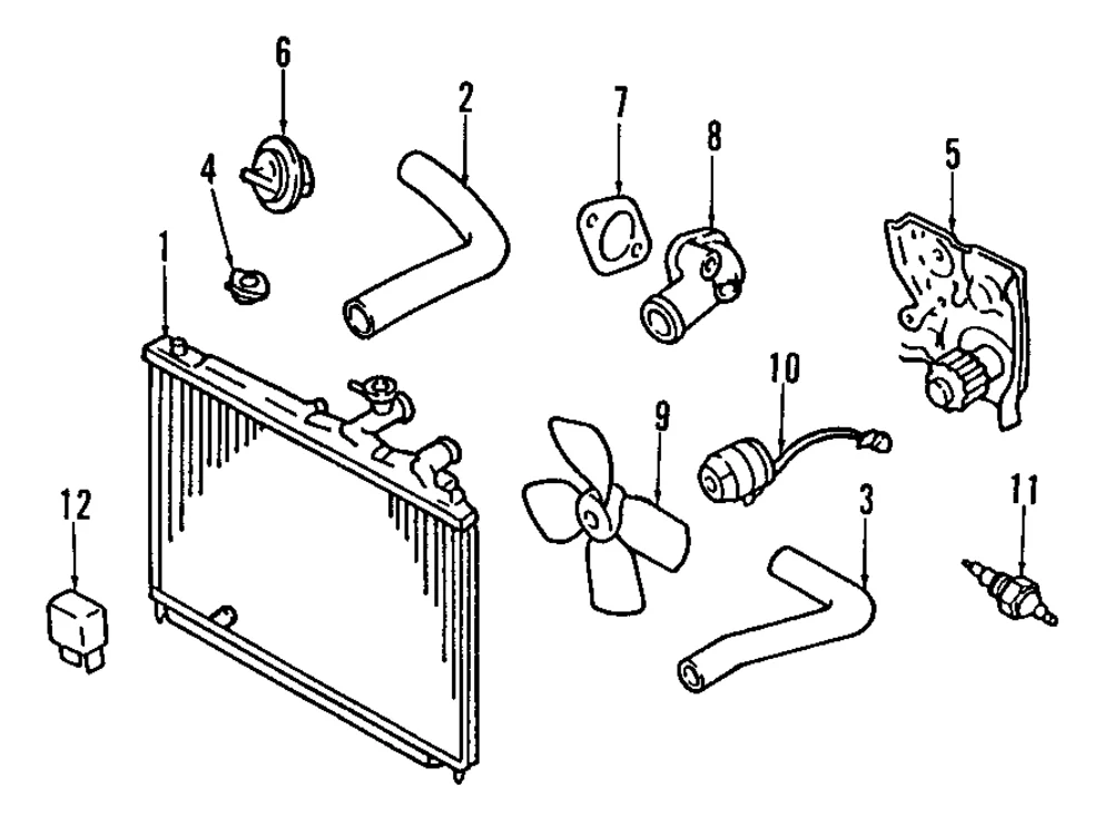 Radiator - Mazda (B6DA-15-200A)