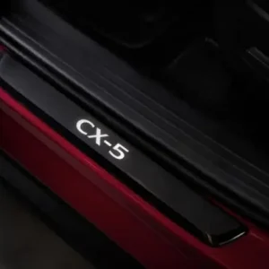 Illuminated Door Sill Trim Plates - Black - Mazda (KLAM-V1-370)