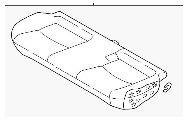 Seat Cushion Foam - Mazda (D29E-57-200-13)