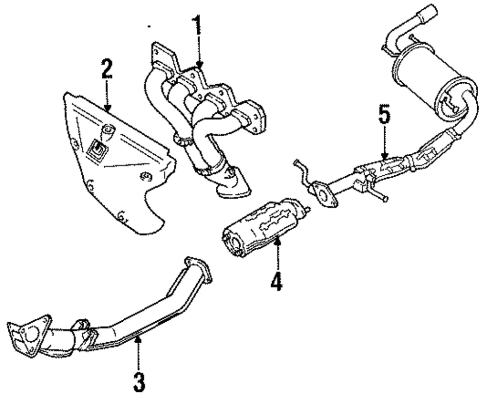 Pipe Exhaust Front - Mazda (BP58-40-500B)