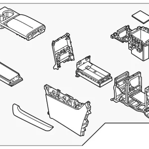 Console Assembly - Mazda (KMW8-64-410B-39)