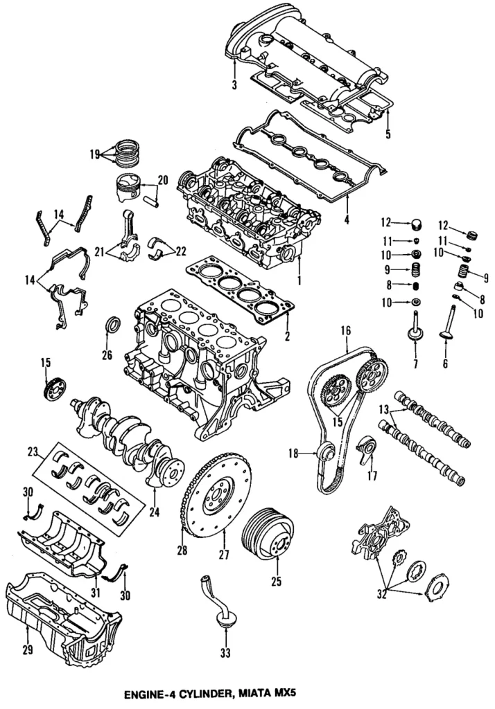 Engine Valve Spring Retainer - Mazda (BP6D-12-113)