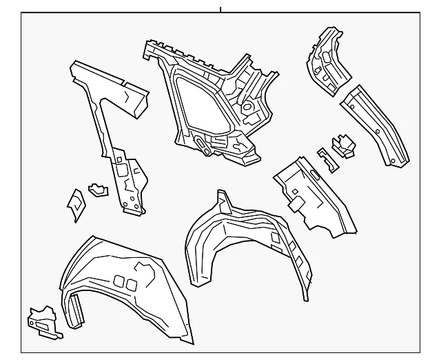 Panel (L) Wheel House - Mazda (TKY8-71-15X)