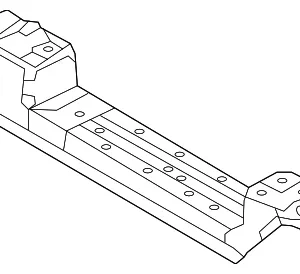 Seat Track Reinforcement - Mazda (B45A-53-630A)