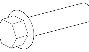 Crankshaft Pulley Bolt - Mazda (9XG0-15-120L)