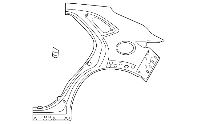 Panel R Fender Left-hand - Mazda (DGY2-71-410B)