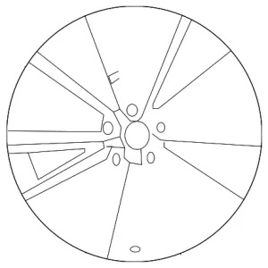 Wheel Disc Aluminum - Mazda (9965-56-7590)