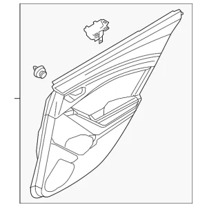 Door Interior Trim Panel - Mazda (BANG-68-550A-13)