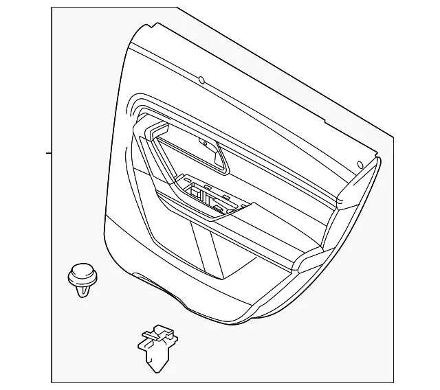Trim(L) Door - Mazda (VA41-68-450B-2B)