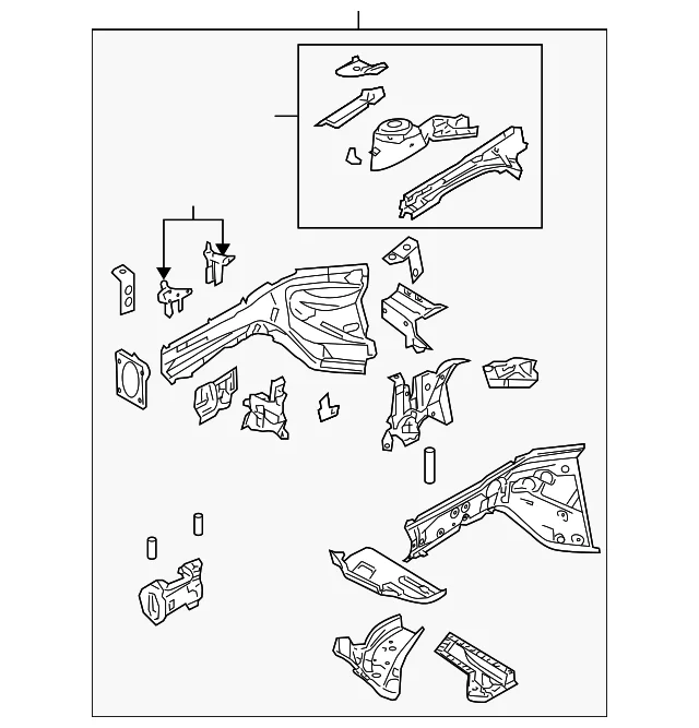 Frame(L) Front - Mazda (BP4L-54-31XL)